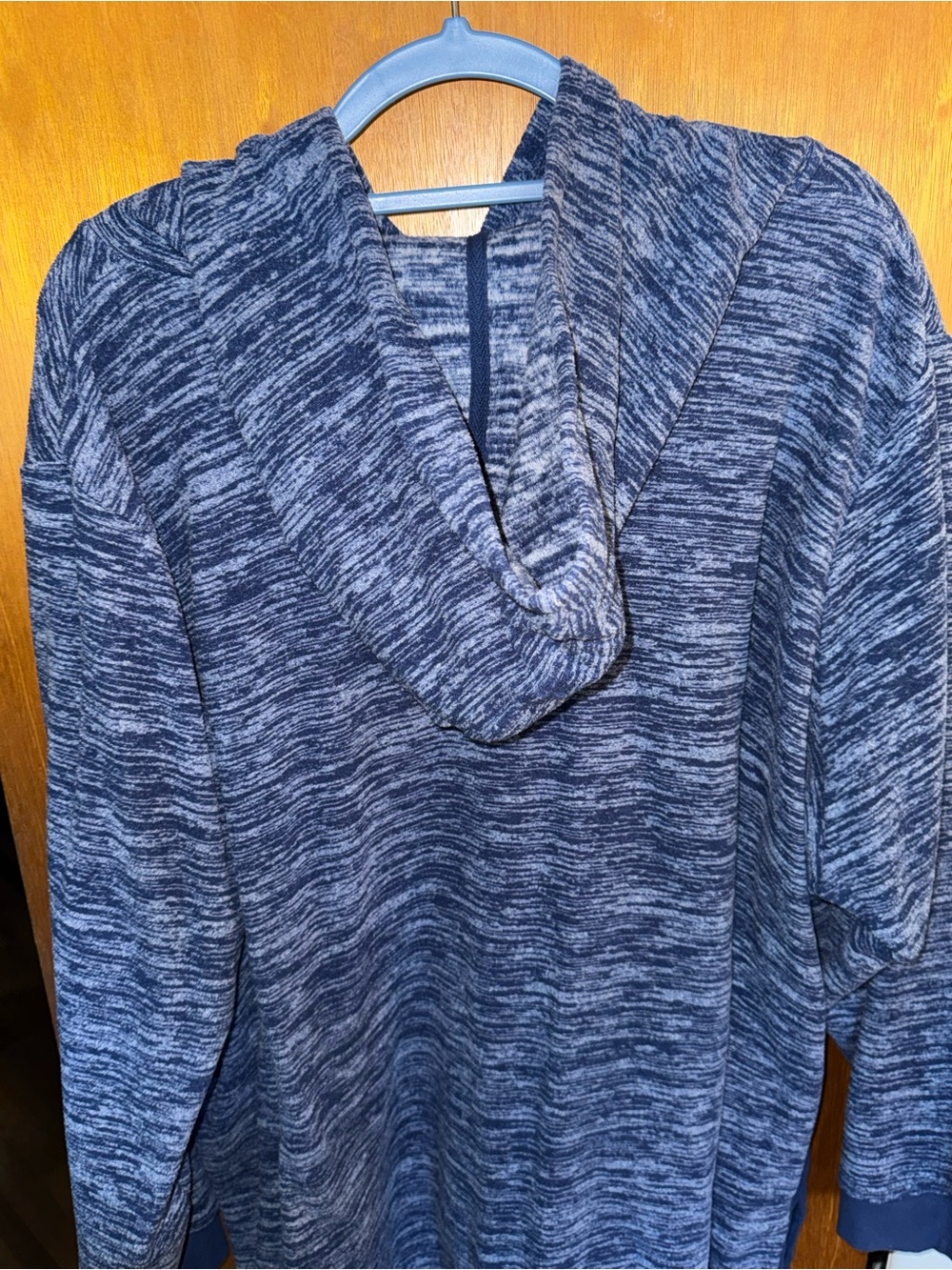 Woman Within Gray Marled Hooded Pullover